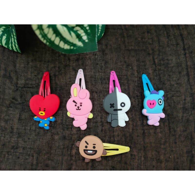 Jepit Rambut Karakter || Jepit Rambut Anak || BTS Per Pasang