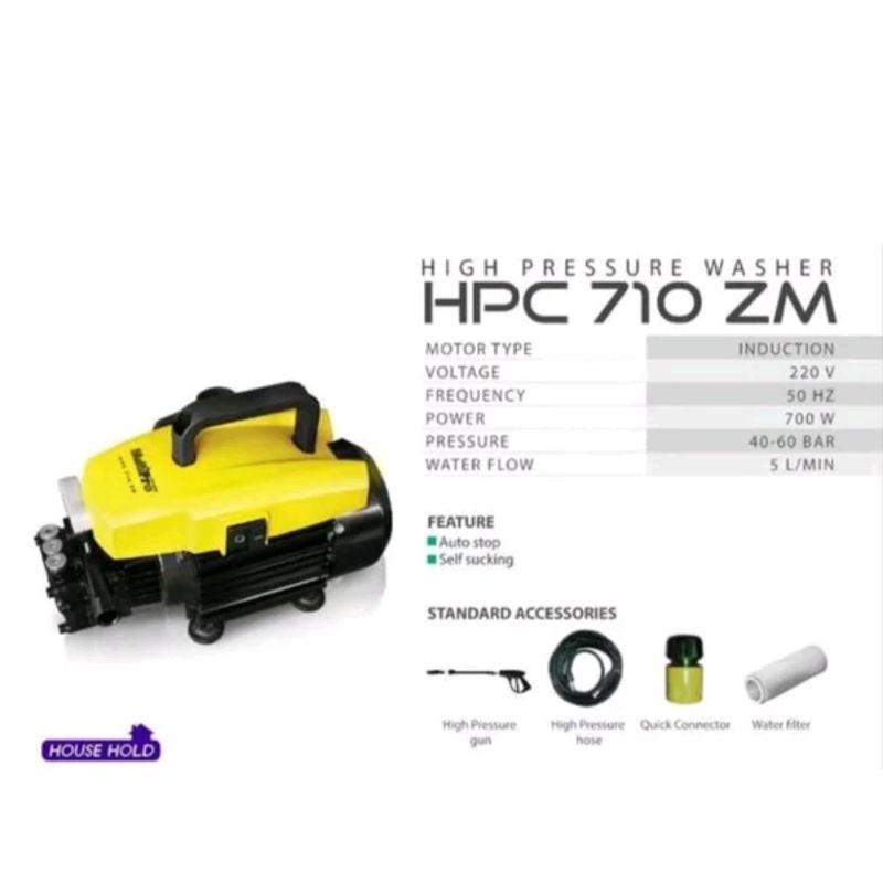 0MULTIPRO HPC 710 ZM MESIN CUCI MOBIL MOTOR JET CLEANER HPC710ZM