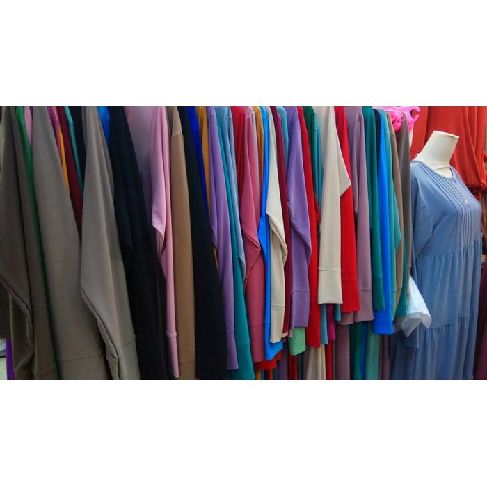 Khusus Grosir - Gamis Jersey Korea Model Unpak