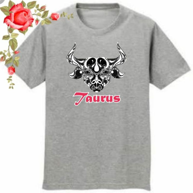 KAOS T-SHIRT PRIA SABLON BINTANG TAURUS DISTRO