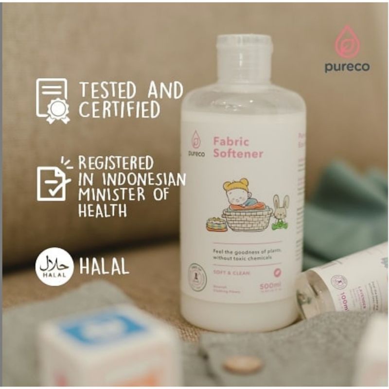 Pureco Fabric Softener Pelembut Pakaian Bayi / Pelembut Baju 100ml