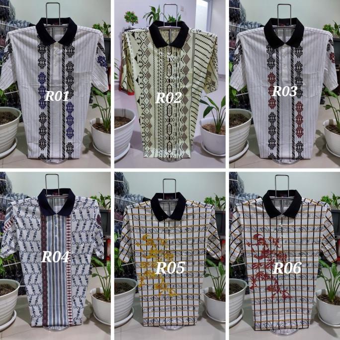 Kaos Kerah Motif - kaos pria kerah - kaos kerah katun - kaos orang tua