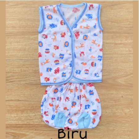 1 LUSIN (12 set) Setelan bayi tanpa lengan TABUR harga GROSIR