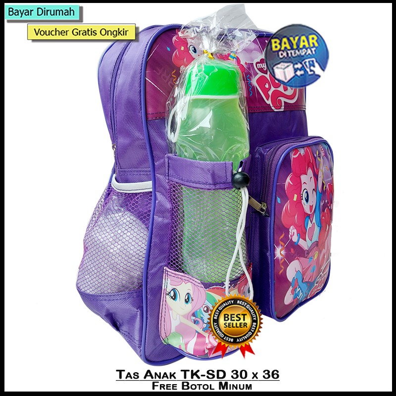 {paket} Tas Sekolah Anak Tk-SD ( Botol minum-tas-Pouch tempat pulpen ) Tas Sekolah Anak SD Perempuan