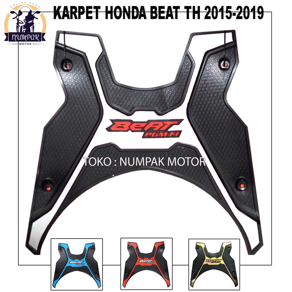 Karpet Beat Esp / Pijakan Kaki Motor Beat Th 2015-2018 - PUTIH