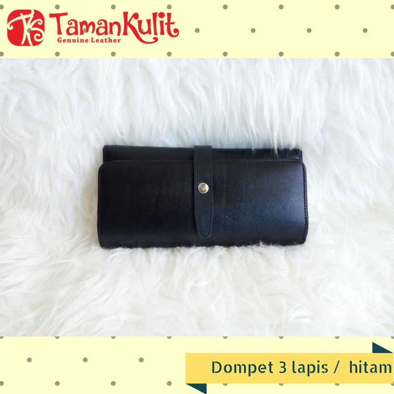 Dompet cewek kulit asli wanita panjang lipat buaya garut asli murah dompet panjang lipat kulit asli