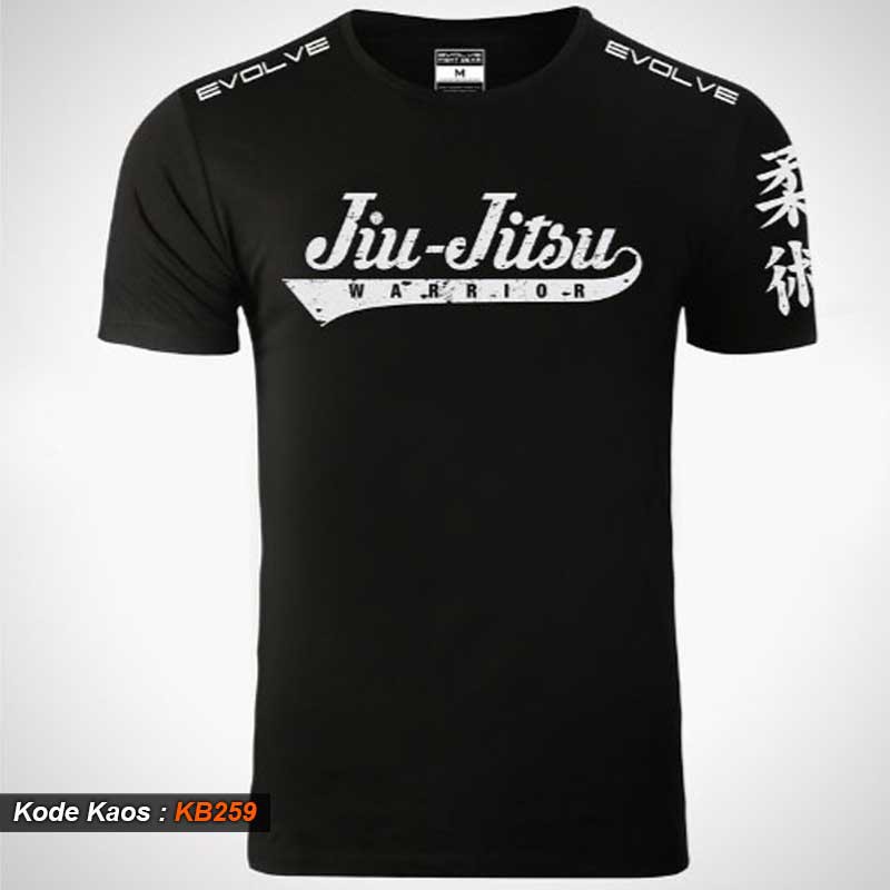 KAOS JIUJITSU BLACK, KAOS BRAZILIAN JIUJITSU, KAOS BJJ, TSHIRT JUJITSU, KAOS JIU JITSU