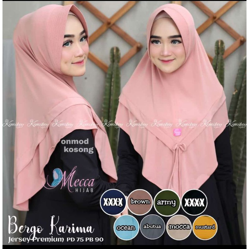 Kerudung / Mukena wanita dewasa Bergo Karima Premium