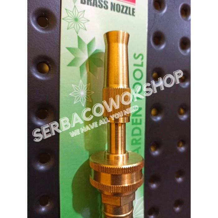 Kenmaster Brass Nozzle - Hose Nozzle Semprotan Kuningan 4 Inch