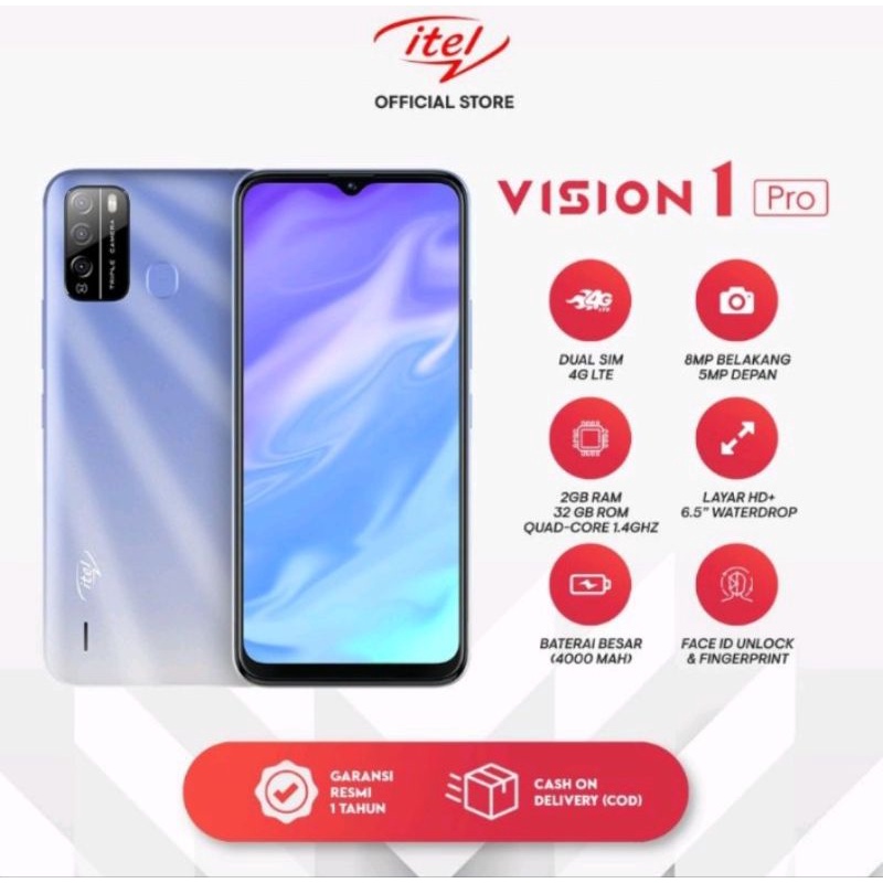 ITEL VISION 1PRO 2/32GB Garani Resmi By INFINIX