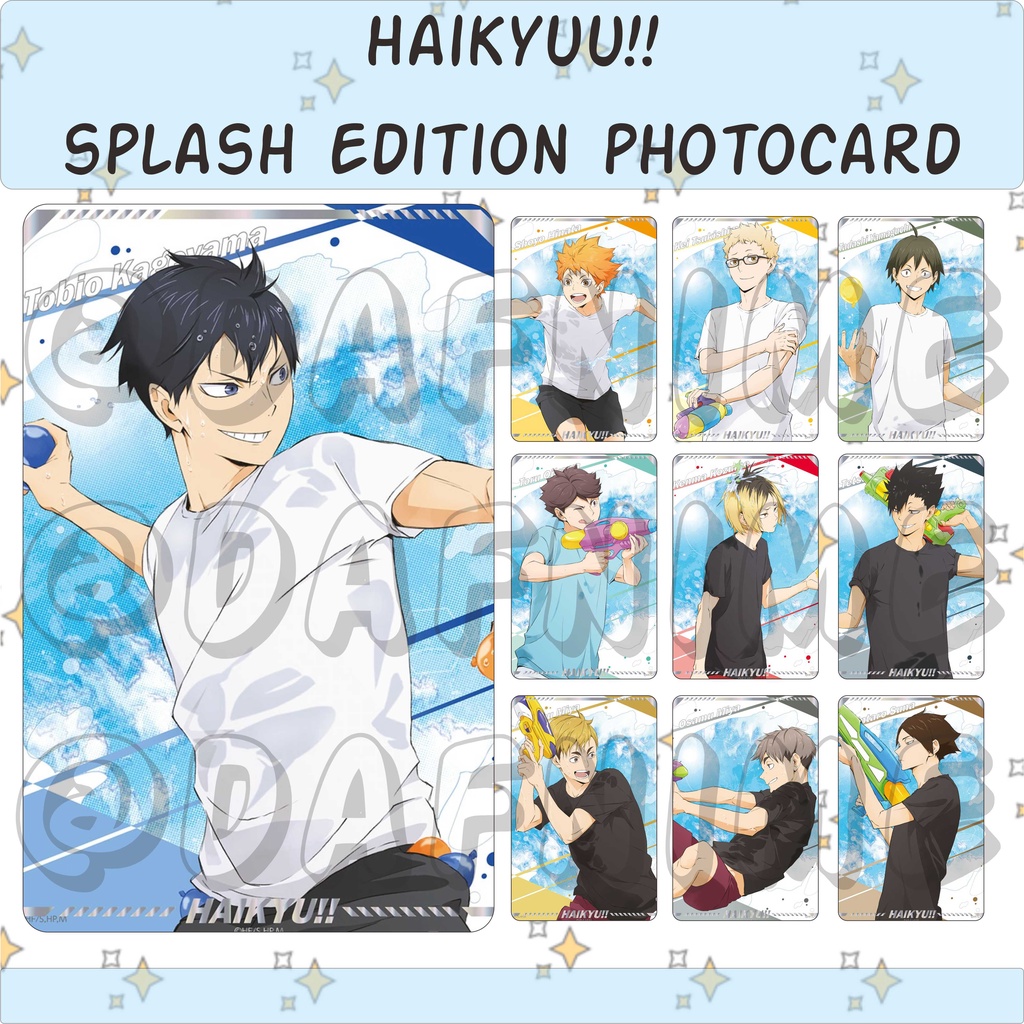 HAIKYUUU SPLASH EDITION PHOTOCARD ANIME