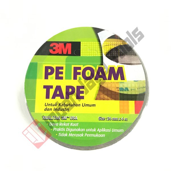 

Terlaris PE FOAM TAPE 3M 24 mm x 4 m - Double Tape Busa Solasi Lakban Murah