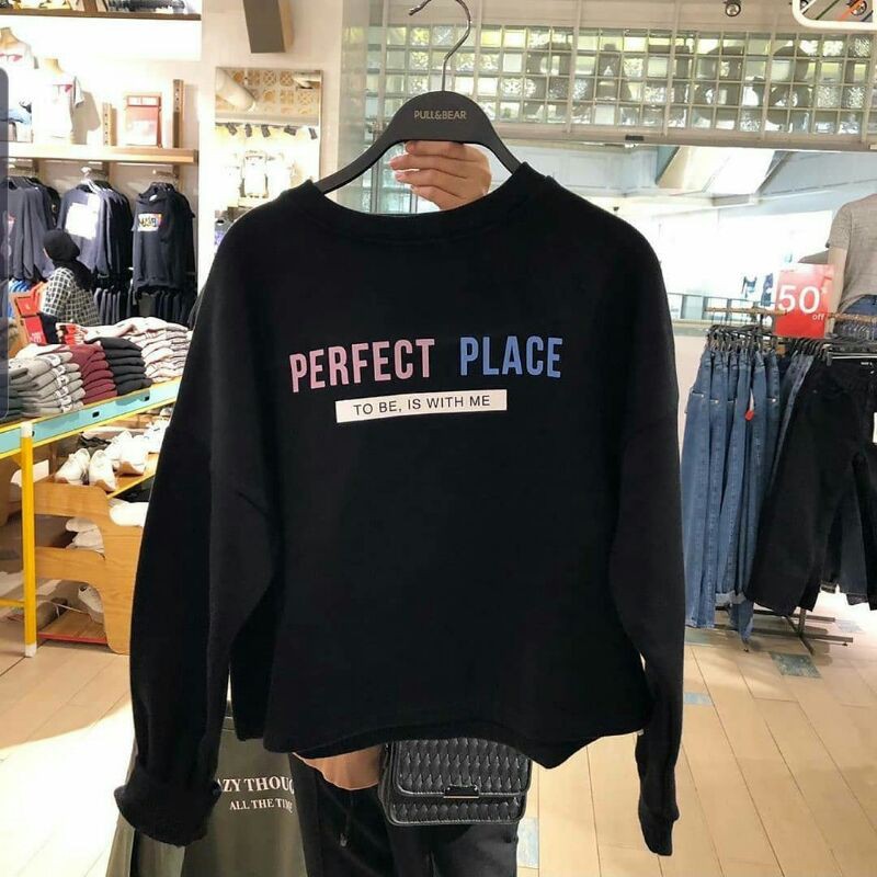 sweater crop oversize / sweater wanita korea / sweater jumbo