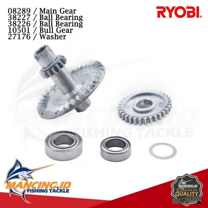 Sparepart Reel Ryobi 6000 & 8000 Main Gear Cv