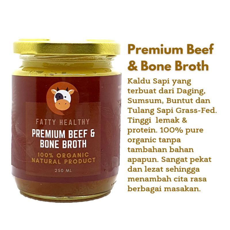 [READY HALAL MUI&amp;PIRT] Premium Beef &amp; Bone Broth FATTY HEALTHY | MPASI BB Booster Kaldu Sumsum Buntut Tulang | Kaldu MPASI | Kaldu Bakso Sup Soto Opor | Bumbu Masakan