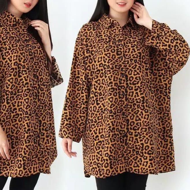 ✺ Baju atasan kemeja BIG SIZE JUMBO 5063 wanita gemuk hamil menyusui kerja kantor pesta Modis XXL XX