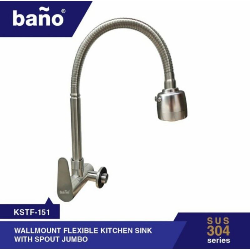 Kran flexible tembok / Kran tembok cuci piring