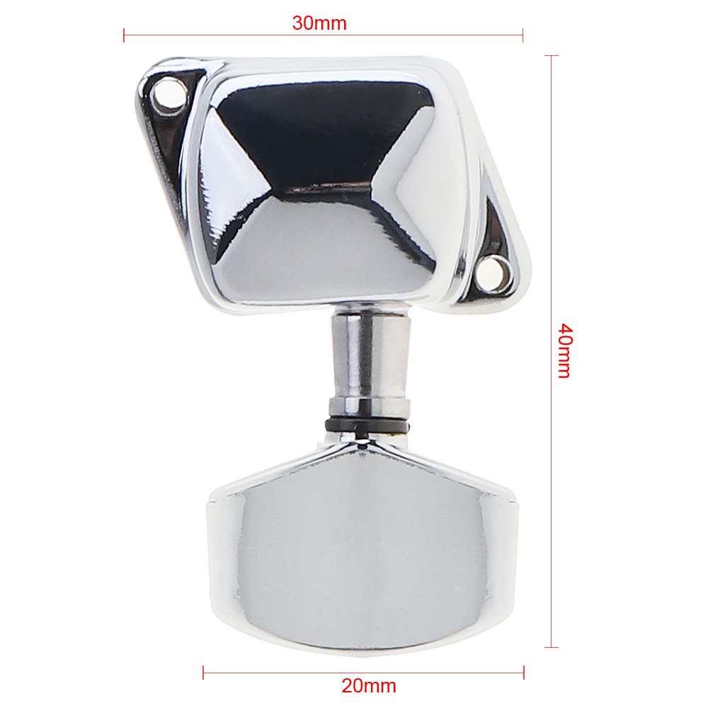 6pcs Tuning Pegs 3R + 3L Semi Tertutup Untuk Gitar