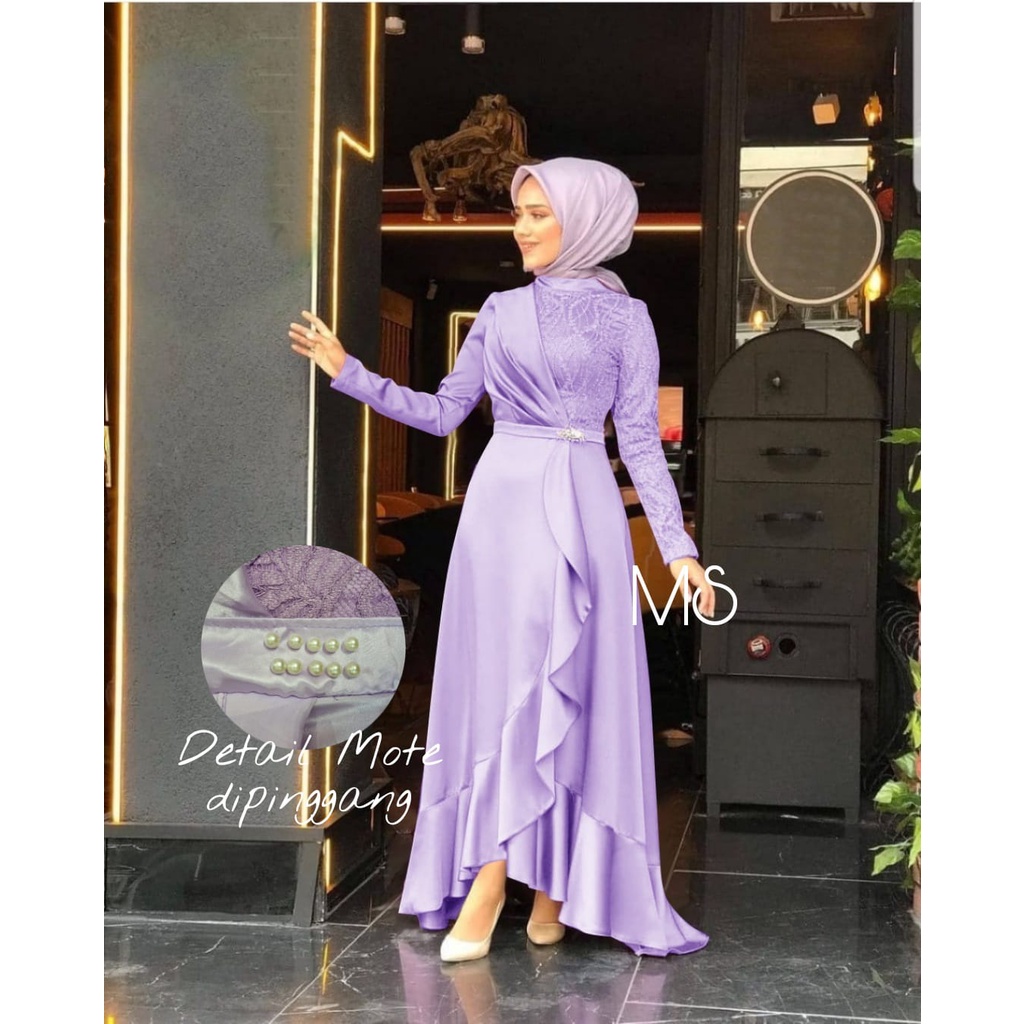 PCS MAXY KALISTE PAKAIAN WANITA DRESS GAMIS 4 UKURAN M L XL XXL MS ADA VIDEO REVIEW PRODUK