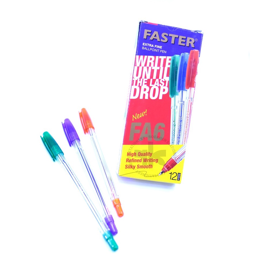 

Pulpen Faster FA6 Per Lusin Hitam