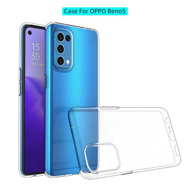 OPPO A53S A33 A53 2020 RENO 8Z 8 PRO+ 7 7Z 6 5 5F RENO 4 4G RENO 4F 4 PRO 4G 5G Sotfcase Bening Clear Case Silikon Transparan 2MM