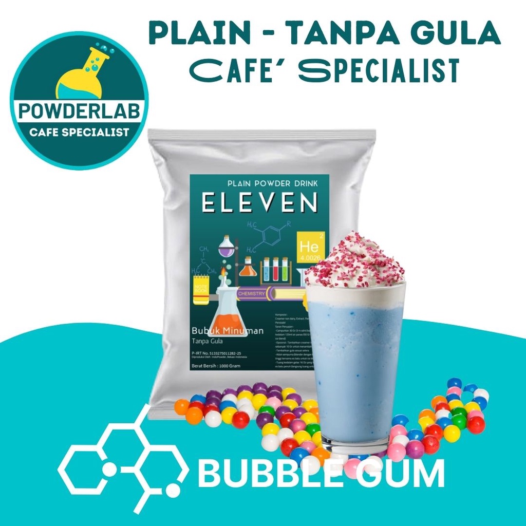 

Bubuk Minuman aneka rasa BUBBLE GUM 1kg PLAIN tanpa gula - Bubuk BUBBLE GUM - BUBBLE GUM Powder