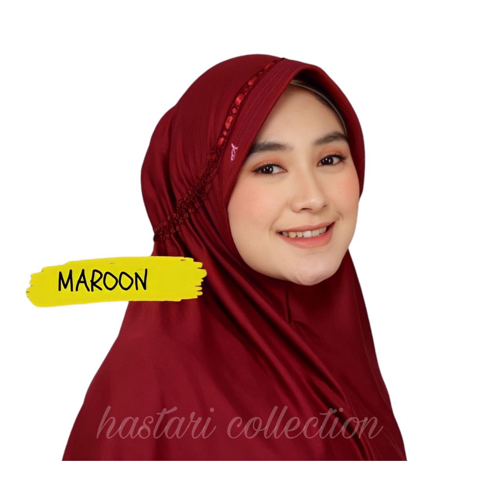 HASTARI JILBAB SEKOLAH KAOS KERUDUNG SERUT RENDA  SIZE M, L,