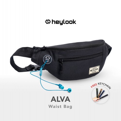Tas Selempang Slempang Waistbag Pria Bahu Pinggang Original Premium Waist Bag Terbaru Termurah ALVA