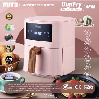 MITO Digital Air Fryer Digifry AF1 4Liter Wood Series PINK