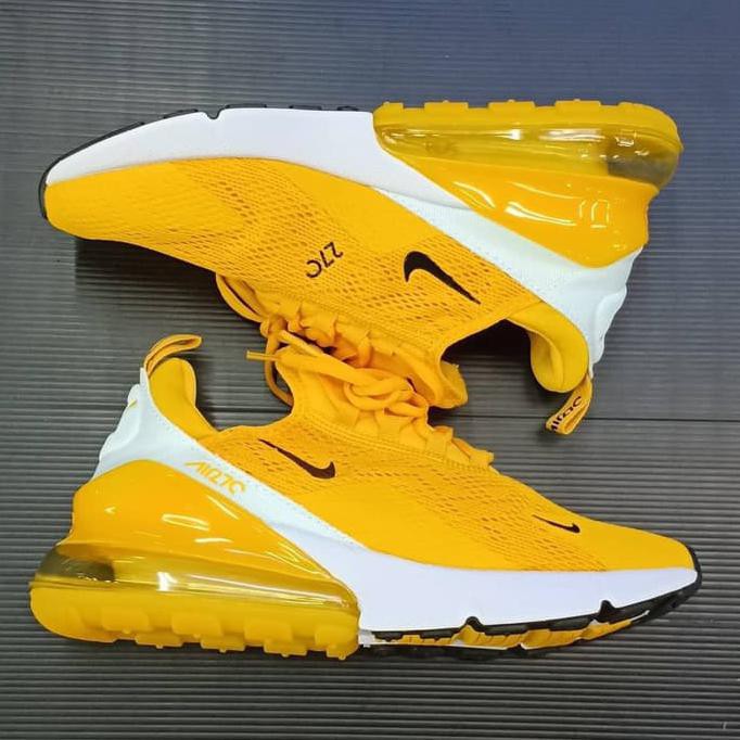 Pengiriman Cepat Sepatu Wanita Nike Air Max 270 Yellow White - Yellow White, 38 DISKON