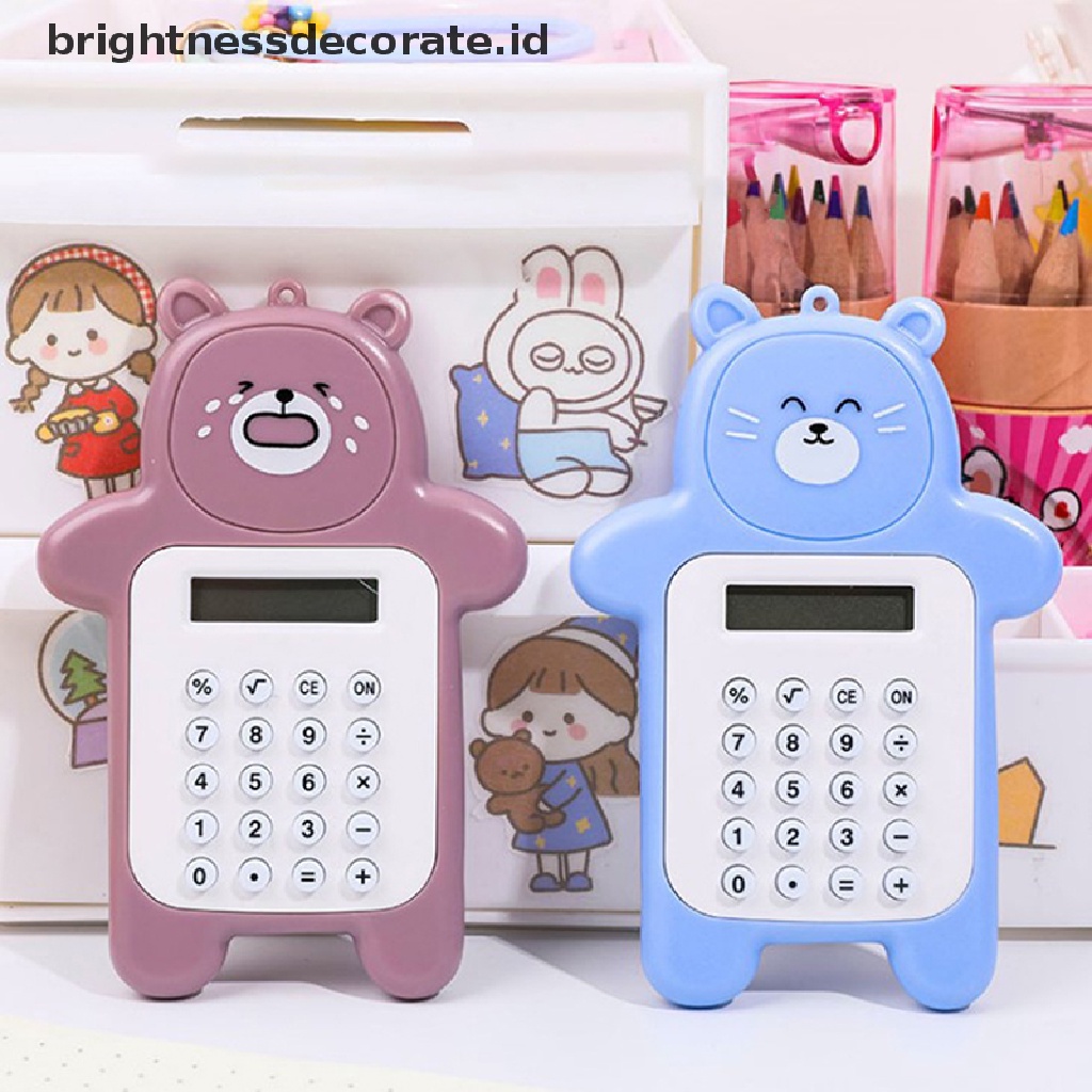 (Birth) Kalkulator Saku 8 Digit Tenaga Baterai Warna Pastel