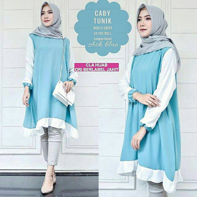 Caby Tunik, ATASAN, TUNIK, Blouse wanita, atasan wanita, BLOUSE, Fashion muslim, baju wanita,fashion