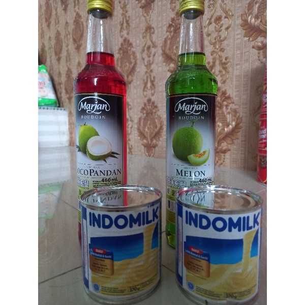 

marjan boudoun+susu indomilk kaleng