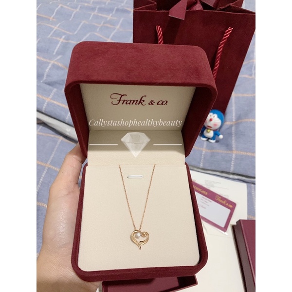 Frank N Co Diamond Love Necklace Jewellery New Include Rantai