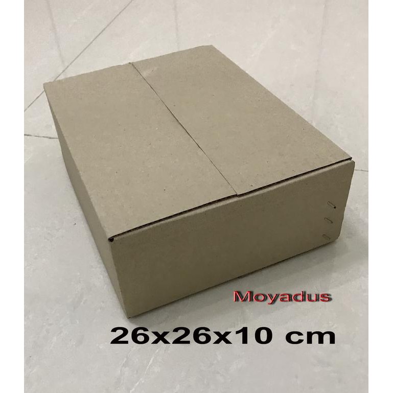 

Kardus/Karton/Box Uk. 26 X 26 X 10 Cm Untuk Packing, Mp Tokocamelya
