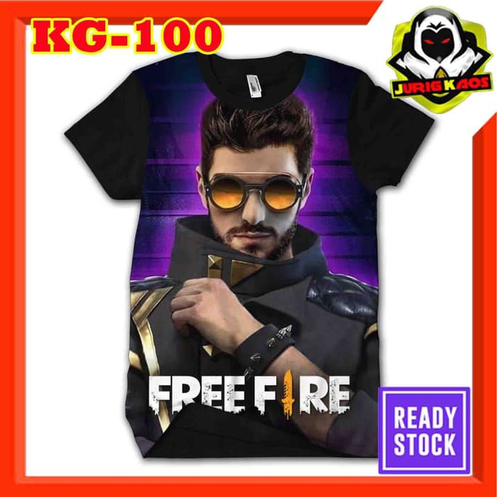 Kaos Alok Free Fire Battleroyal Karakter Dj Alok Freefire Game Mabar