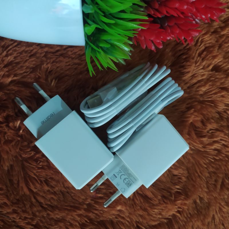 Charger Adaptor Realme 5 5i C15 C20 C21 C21Y C25 C2 C3 1 2 3 Original bekas bawaan HP micro USB