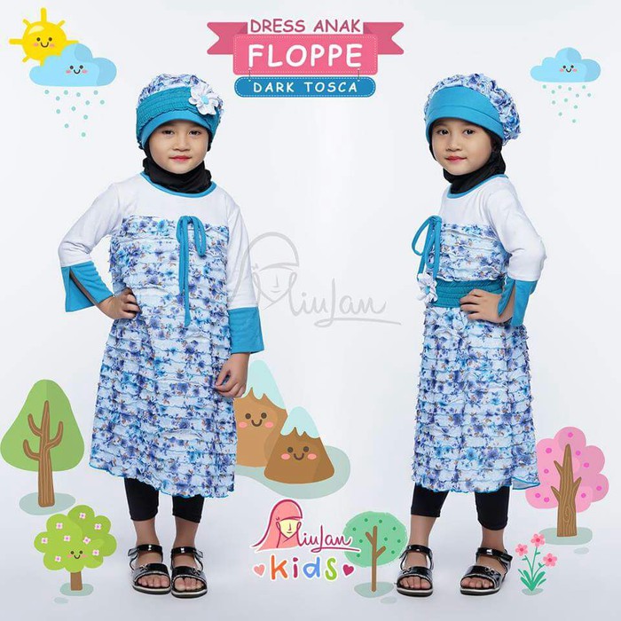 Baju Muslim Anak | Gamis Anak FLOPEE Dress MiuLan