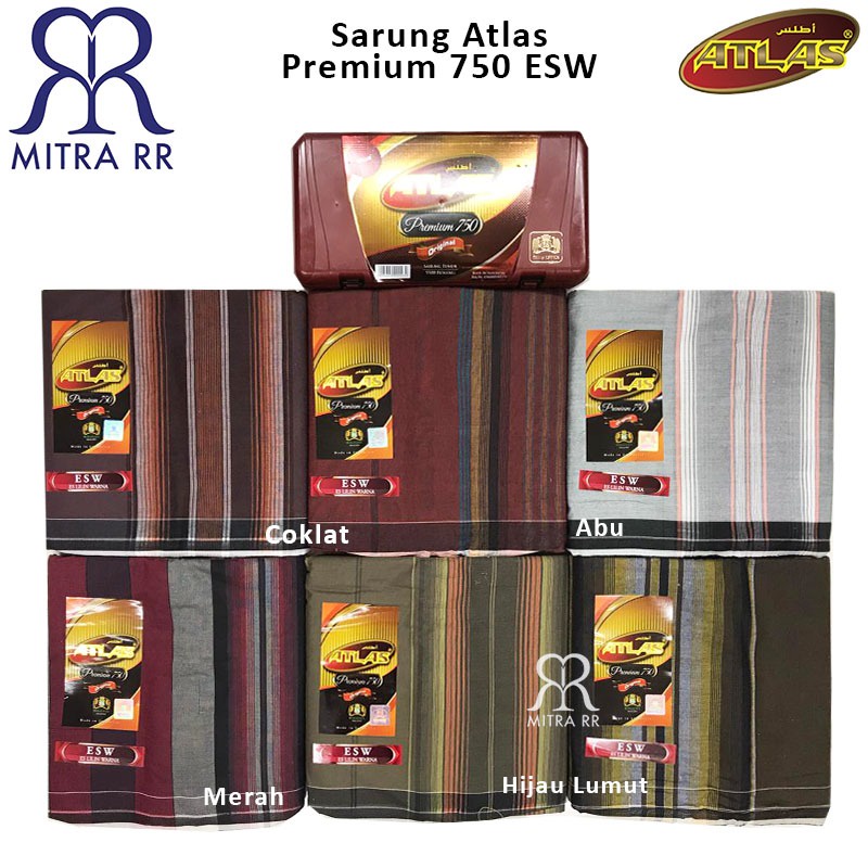 Sarung Atlas Premium 750 ESW Es Lilin Warna Sarung Tenun Dewasa