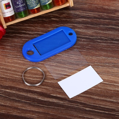 Gantungan Kunci Label penanda kunci Nama/Key Ring/Label Name Tag Bahan Plastik