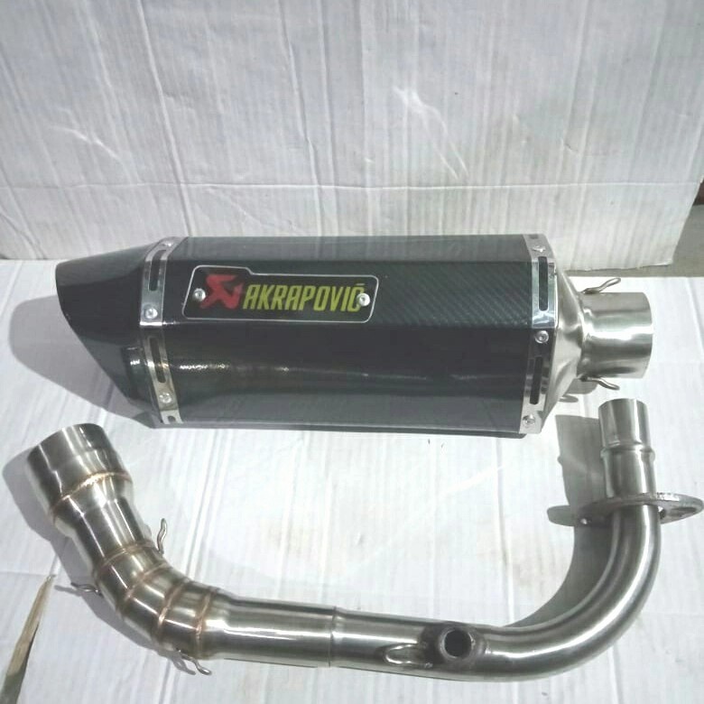 Knalpot Racing Akrapovic untuk Vespa Matic Fullsystem