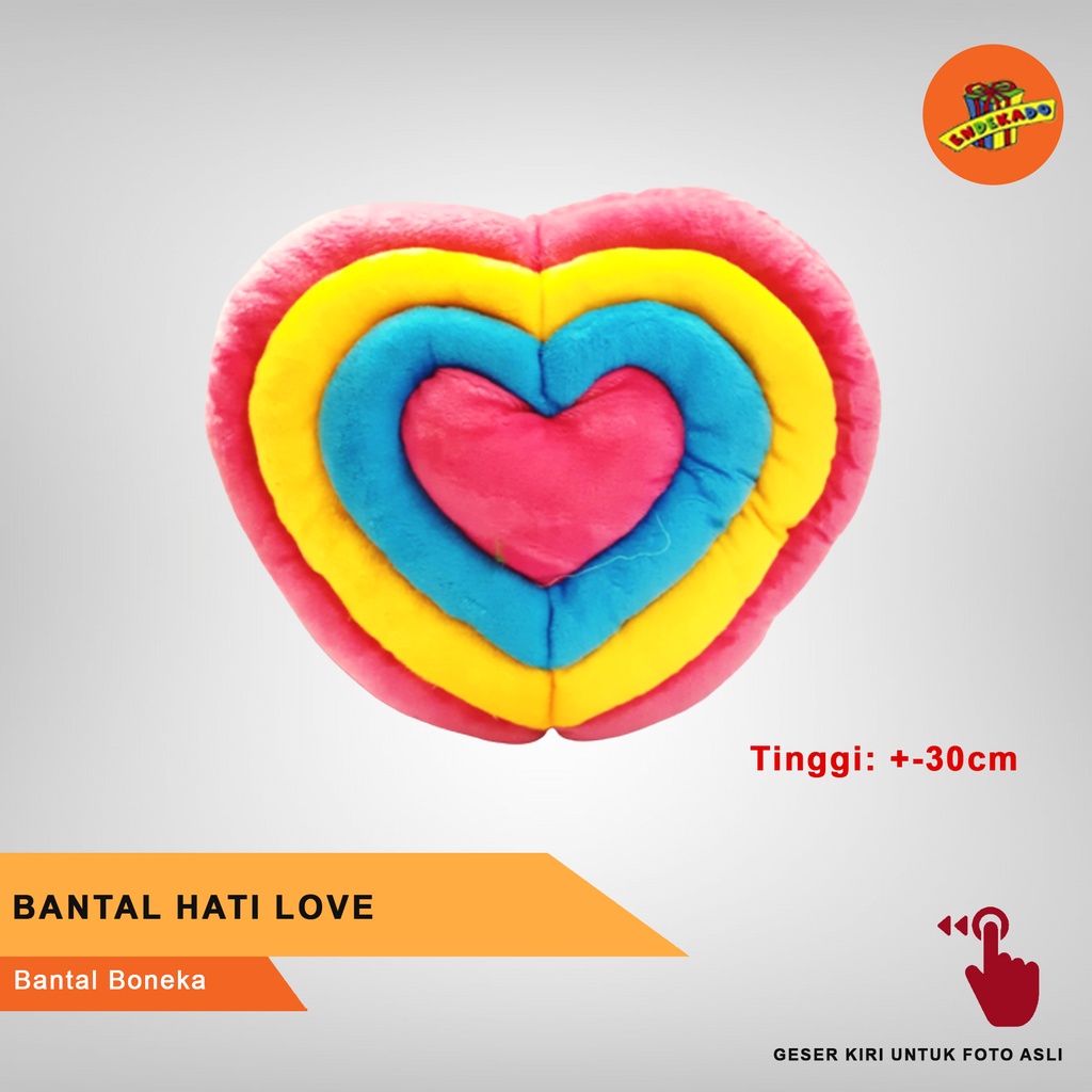 BANTAL HATI LOVE - Bantal Boneka