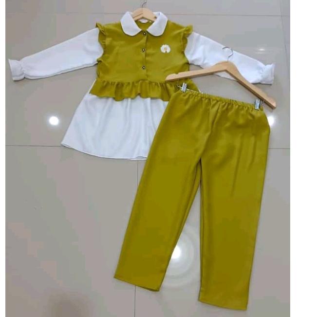 Siap Kirim.. one set daisy baju anak perempuan stelan terbaru