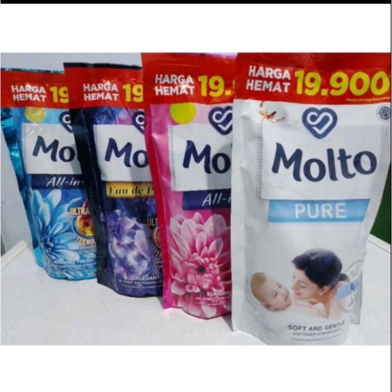 Molto Pewangi All in One All Varian 680ml/molto parfume boost 650ml
