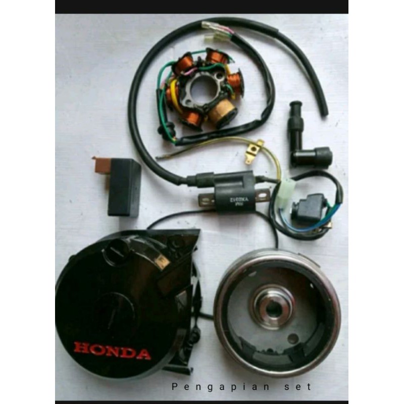 pengapian set magnet gl pro series balck engine pnp cb100 gl100