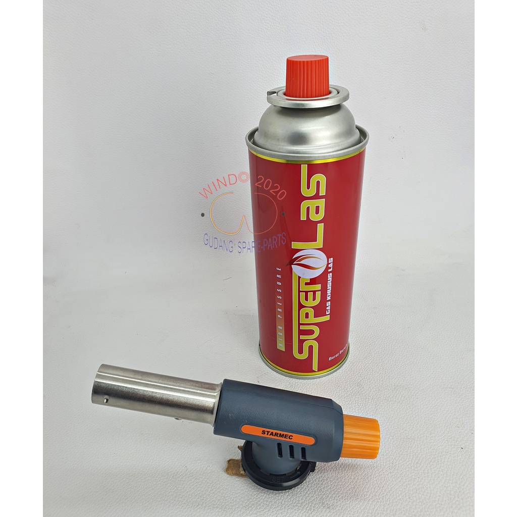 PAKET GAS TORCH | PORTEBLE GAS TORCH | BLANDER LAS SET + GAS | KEPALA LAS | ALAT BAKAR MAKANAN