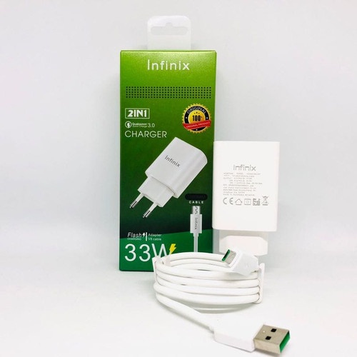 (ba) Charger Merk Infinix Qualcomm 33W Fast Charging Ori 100%