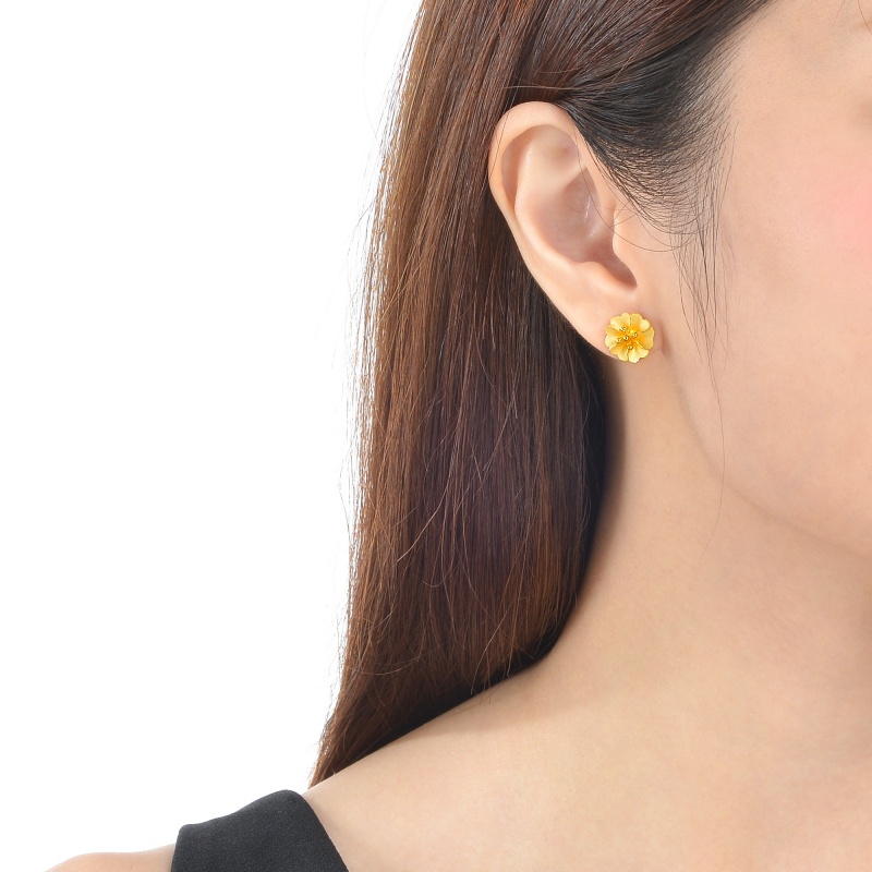 Anting Hoop Drop Berlian Zircon Gemstone 50 Desain 18K Saudi Gold Plated Gaya Korea Untuk Wanita