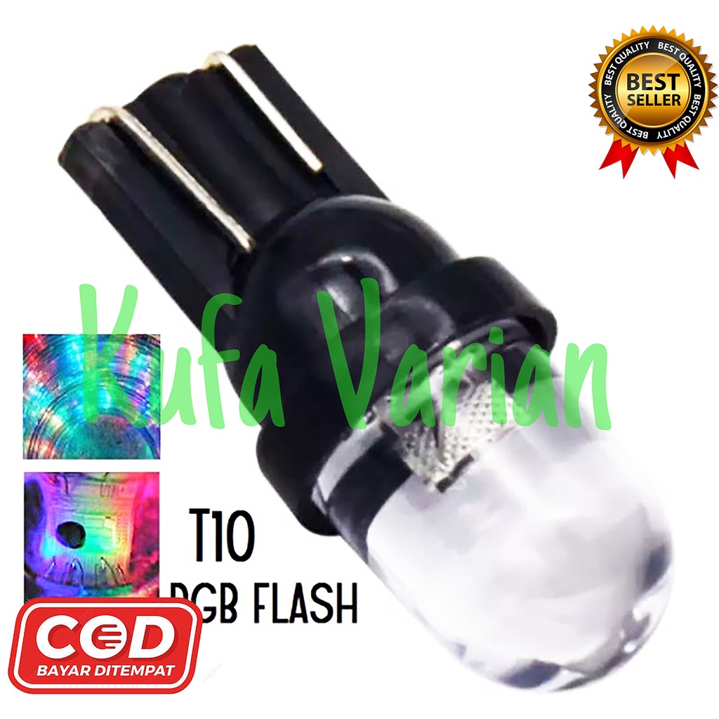 Lampu Senja Sein LED Colok Tancap T10 7 Warna RGB Sen sein 7 Warna Motor Mobil sepeda motor universa