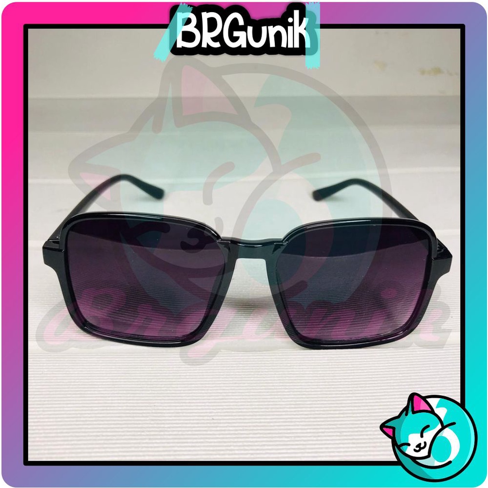 BRGUNIK Kacamata Petak Fashion Korea / Kacamata Style Korea Retro Petak / Eyeglasses Import R544